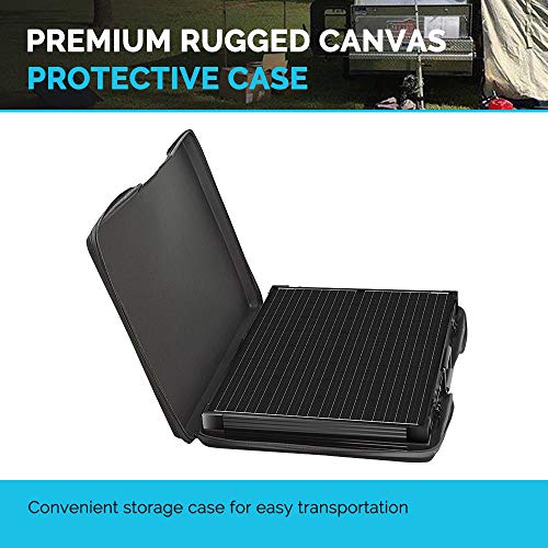 200W 12V Portable Solar Panels Suitcase with Waterproof 20A Charge Controller