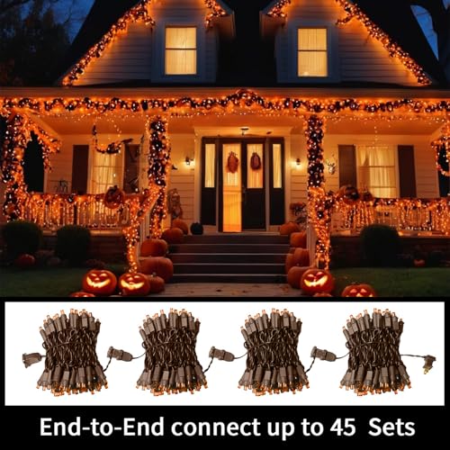 Orange Thanksgiving Mini Lights (100 Count)
