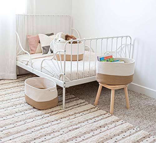 Cotton Rope Basket for Shelf Storage