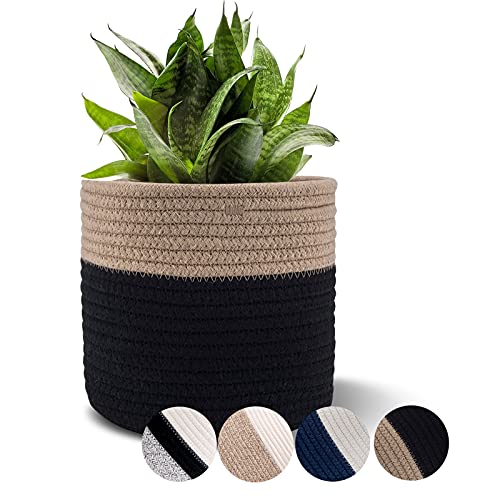 Woven Cotton Rope Plant Basket for 6" Pot H6 3