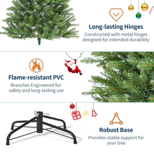 6ft Prelit Slim Artificial Christmas Tree