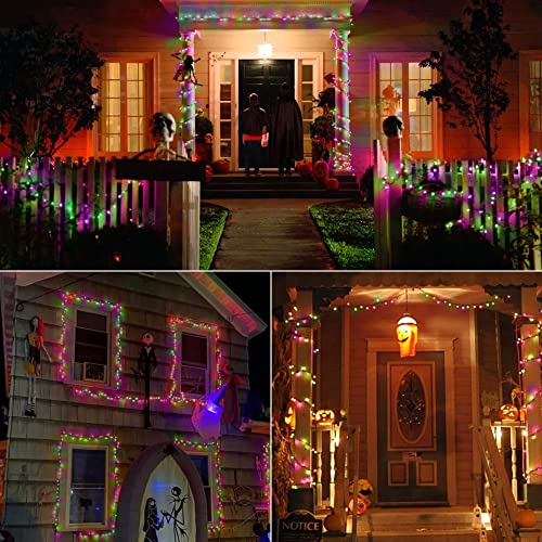 Purple Green Halloween Lights Connectable