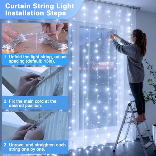 900LED Curtain Lights (29.5 Foot)