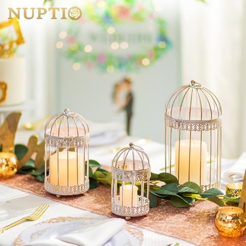 Decorative Candle Lanterns White (3 Count)