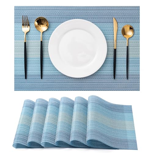 Placemats Set of 6 Washable Indoor (6 Count)
