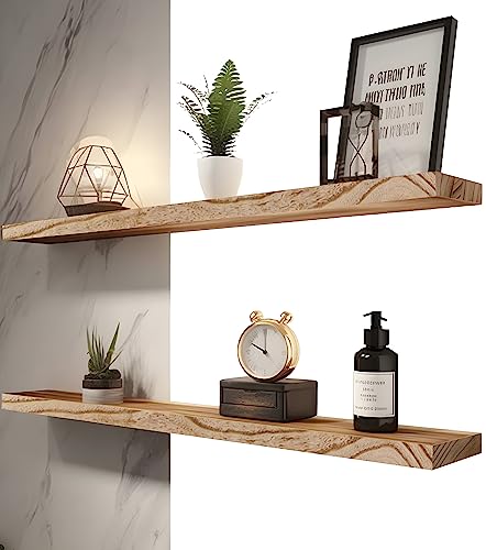 Wood Floating Shelves for Wall (4 Count)