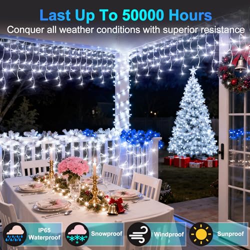 1620 LED 164FT Icicle Lights
