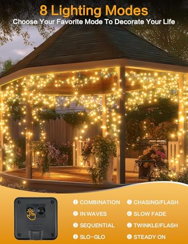 Solar String Lights Outdoor (2 Count)