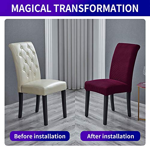 Stretch Chair Covers for Dining Room Set of 2