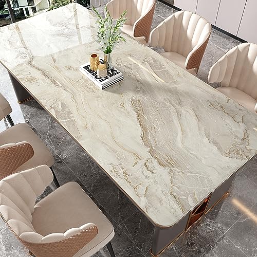 15.7''x118'' Beige Gold Liquid Marble Contact Paper for Countertops Peel and Stick Waterproof Granite Countertop Paper Self Adhesive Marble Wallpaper Vinyl Roll for Kitchen Bathroom Table Wall (13 Sq Ft)