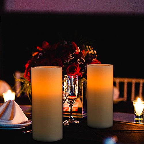 Real Wax Flickering Flameless Candles Battery Operated