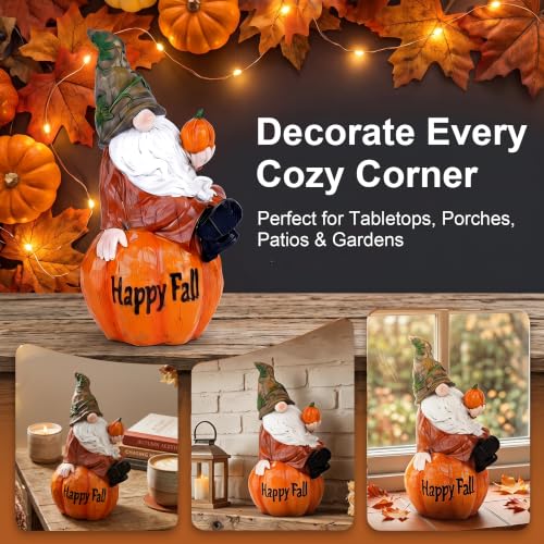 Fall Pumpkin Gnome Figurine