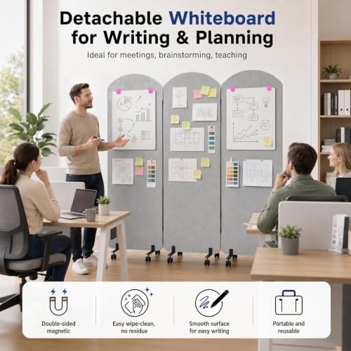 3 Panel Portable Office Partition