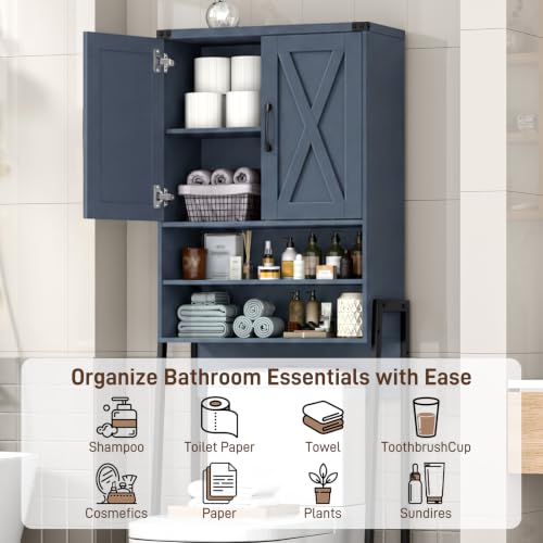 Metal Frame Over The Toilet Storage Cabinet