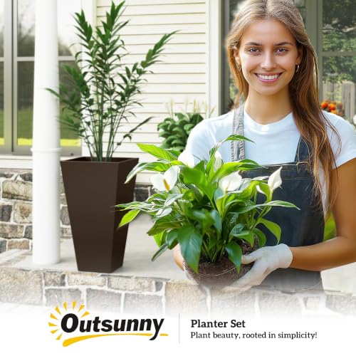 28 in Tall Planters for Outdoor Plants (3 Count)