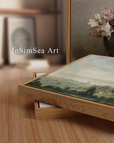 Framed Canvas Wall Art Vintage Decor