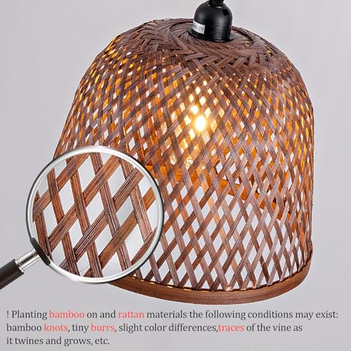 3 Pack Bamboo Pendant Light