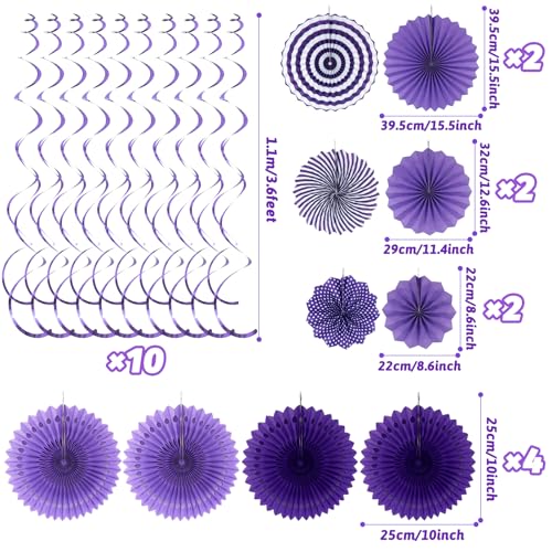 Purple Party Decorations (24 Count)