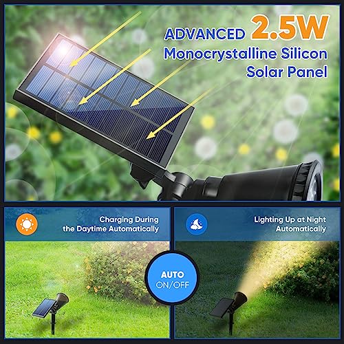 800LM Solar Spot Lights Outdoor Waterproof (4 Count)