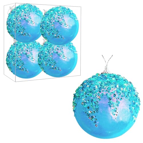4Pcs Christmas Balls Ornaments (4 Count)