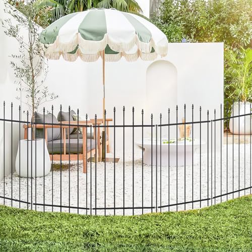 42” x 12’ No Dig Metal Garden Fence with Stakes (252 Sq Ft)