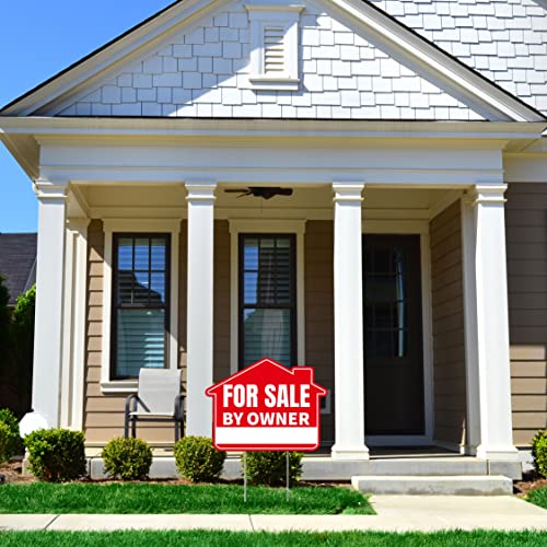1PC For Sale By Owner Sign with Stakes