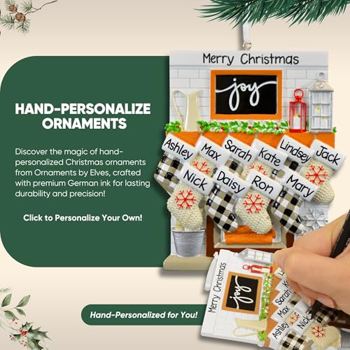Personalized Sibling Christmas Ornaments 2025