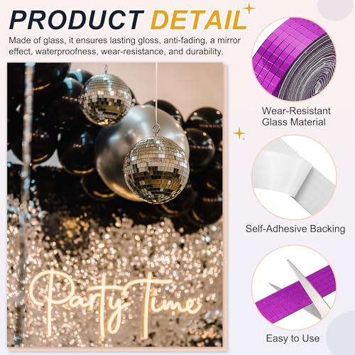 5x5mm Self Adhesive Mirrors Mosaic Tiles (3600 Count)