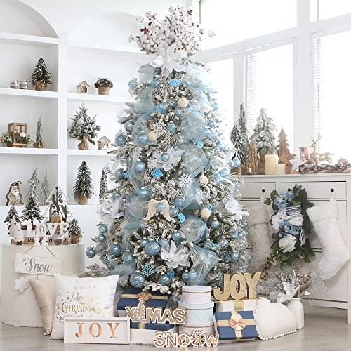 16 Pack Clear Christmas Ball Ornaments with Fillers (16 Count)