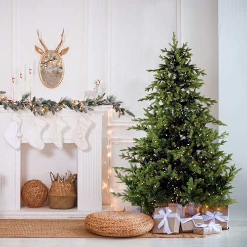 9 Ft. Foxtail Pine Artificial Christmas Tree with Warm White LED Lights and Stand