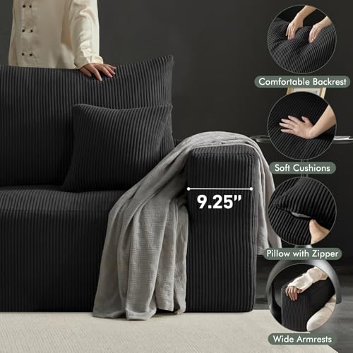 113" Modular Sectional Sofa Boneless L