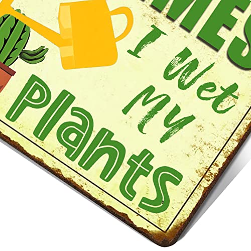 Funny Signs Garden Decor Outdoor Vintage Garden Decorative Metal Sign Gifts