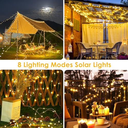 Solar String Lights Outdoor (144 Foot)