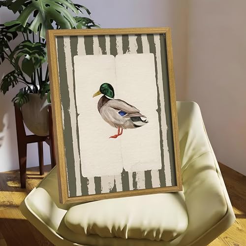 Vintage Framed Duck Wall Art Print