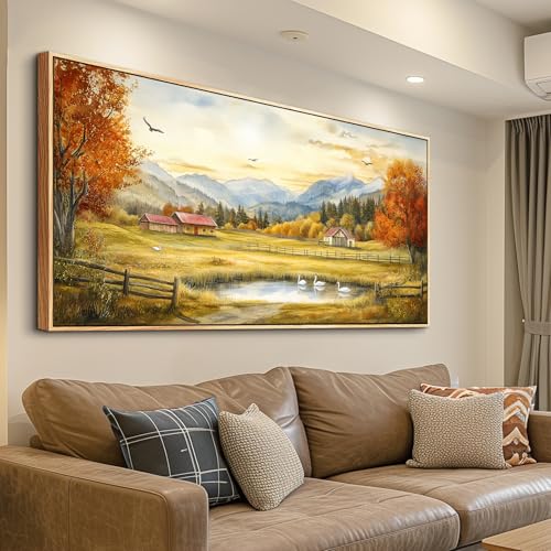Large Canvas Wall Decor For Living Room Wall Art For Farmhouse Office Mural For Bedroom Ink