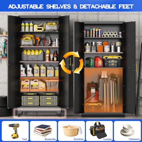 74.8" Tall Kitchen Pantry Cabinet