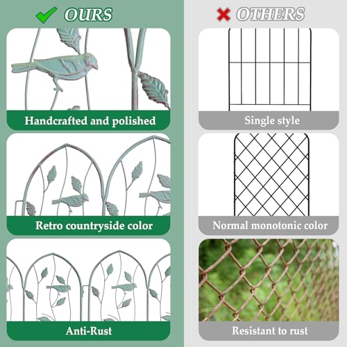 Vintage Decorative Garden Fence 6 Pack (6 Count)