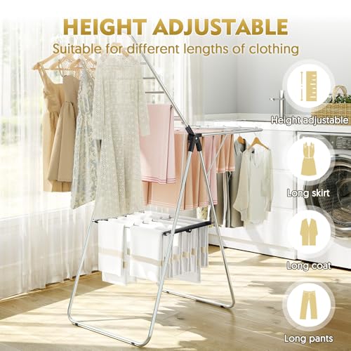 Large Stainless Steel Clothes Drying Rack