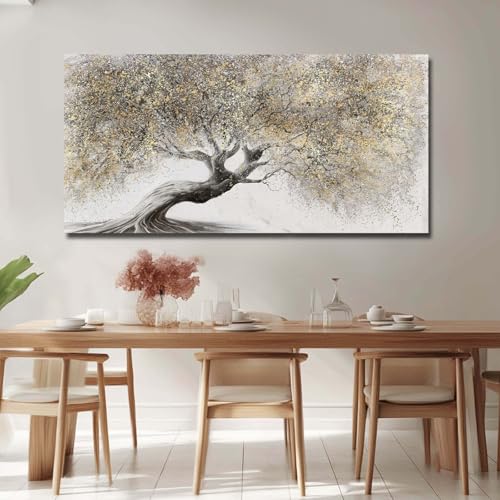 Gold Tree Landscape Wall Art