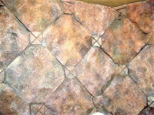 Concrete Masonry Forms Stamp Set - 7 Beautiful 12" Rock Texture Form Stamps, Masonry Form Stamps For Creating Beautiful, Stone Design Stepping Stones, Rock & Boulder Features, Pool Designs, etc.