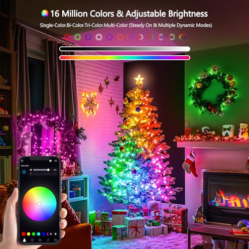 100 LED Orange and Purple Color Changing Halloween String Lights (33 Foot)