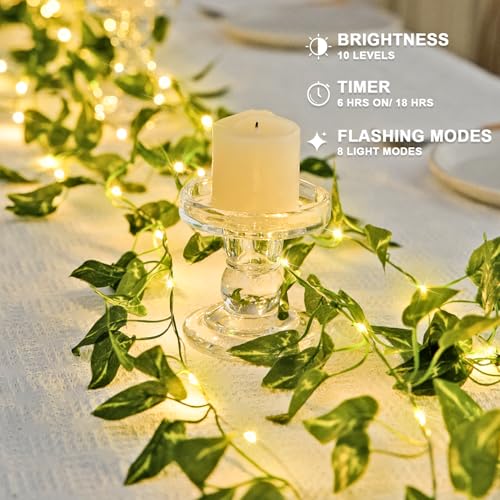 33Ft Vines with Lights Battery Operated (100 Count)