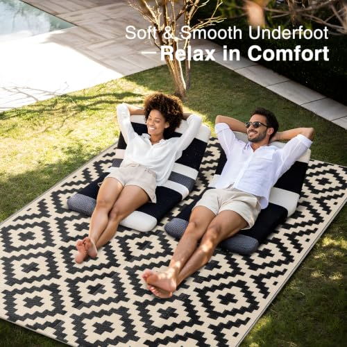 Outdoor Rug 5x8 ft Waterproof Reversible Mat