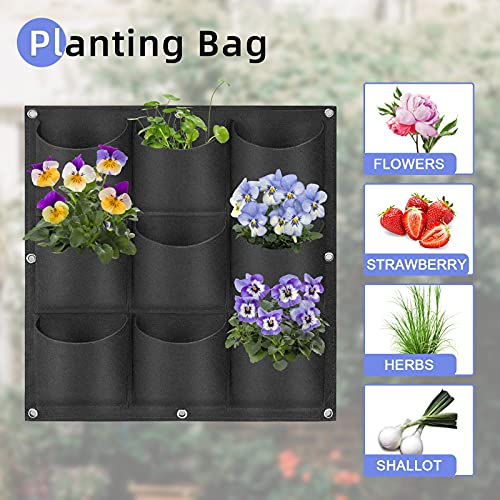 9 Pockets Hanging Planter Bags
