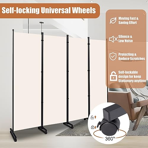 Room Divider Folding Privacy Screens W (4 Count)