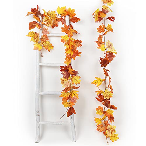 2 Pack Fall Garland Maple Leaf