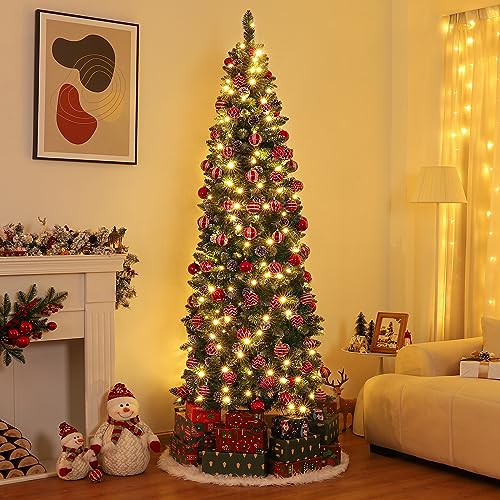 Pre Lit Pencil Christmas Tree