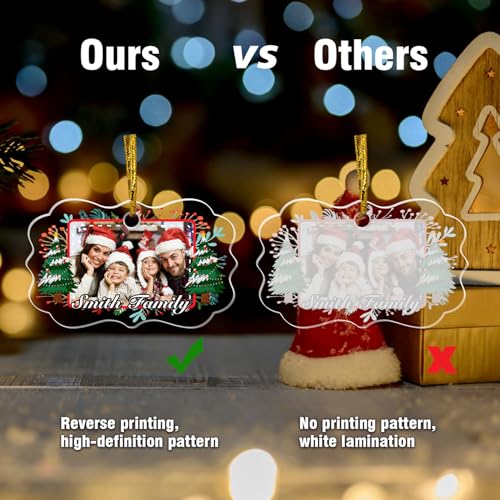Personalized Photo Ornaments Christmas Tree Hanging Decor