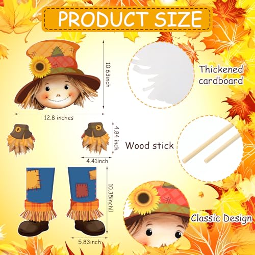 Fall Scarecrow Christmas Tree Topper Autumn Decoration