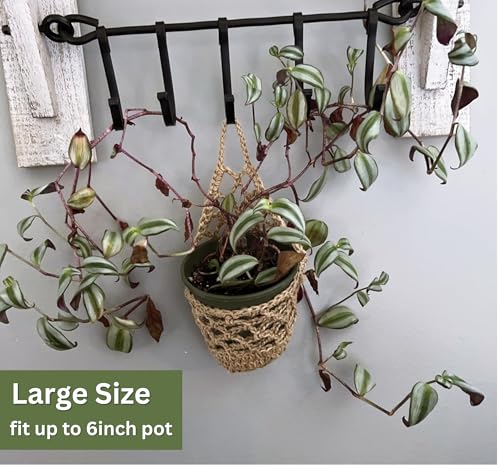 2 Packs Macrame Wall Plant Hanger for 6 in (2 Count)